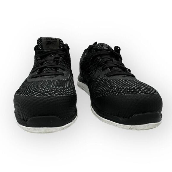 Reebok Print Work Utility shoes RB249 Composite Toe black/white womens size 8 EU - Picture 4 of 11